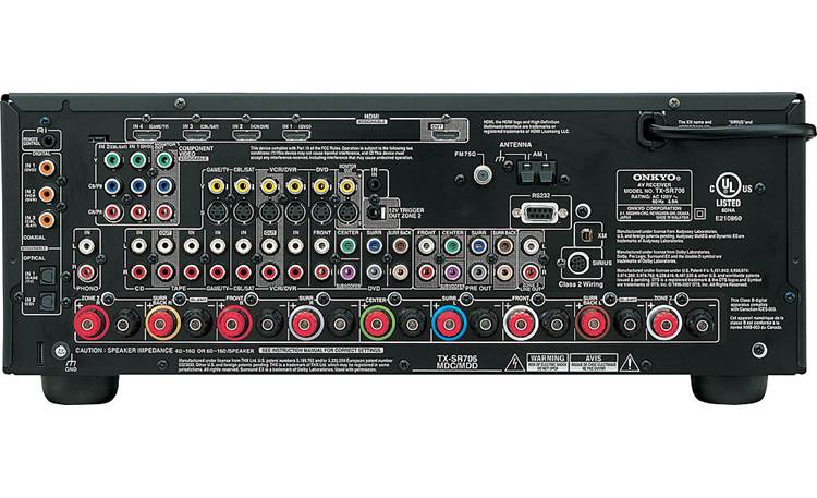 Onkyo TX-SR706 (Silver) THX Select2™ Plus home theater receiver 