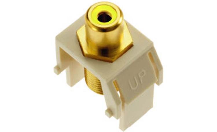 On-Q RCA to F-Type Keystone Connector Yellow