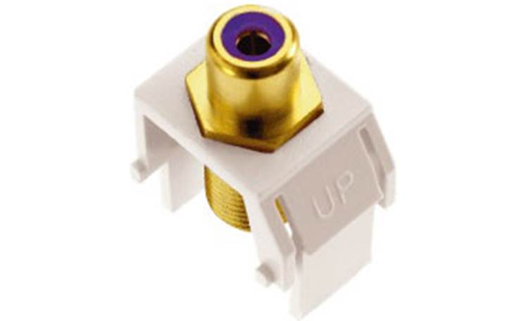 On-Q RCA to F-Type Keystone Connector Purple