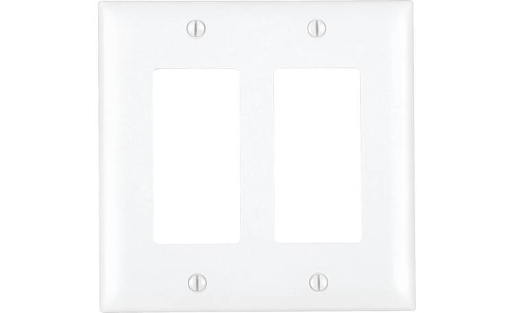 On-Q Decorator Wall Plate (White, Decora-style) Dual-gang wall plate