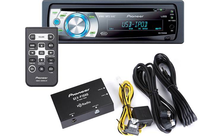 Inferieur boeket Graveren Pioneer HD Radio™ Package Includes DEH-P4000UB CD receiver and GEX-P10HD HD  Radio tuner at Crutchfield