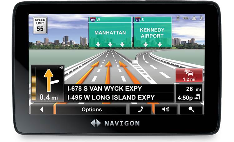 Portable navigator with free traffic-information at