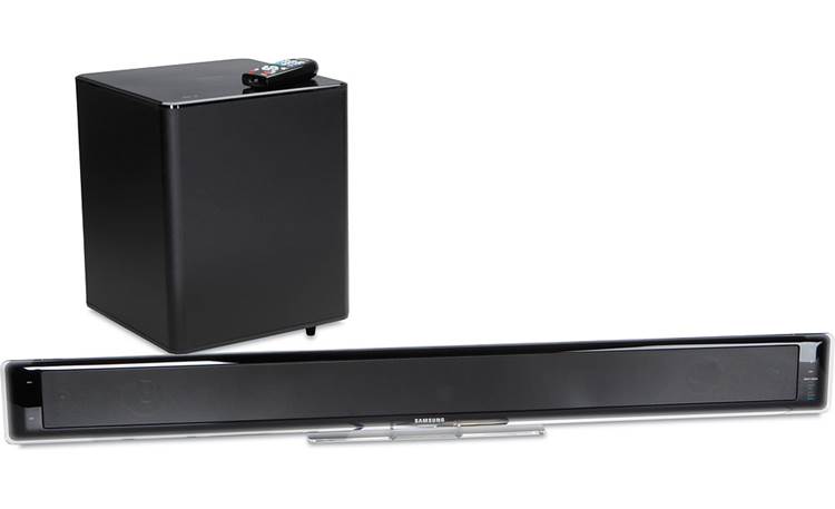 privaat Manifestatie Onvermijdelijk Samsung HT-WS1 (Gray accents) Powered home theater sound bar with Touch of  Color® accent and wireless subwoofer at Crutchfield