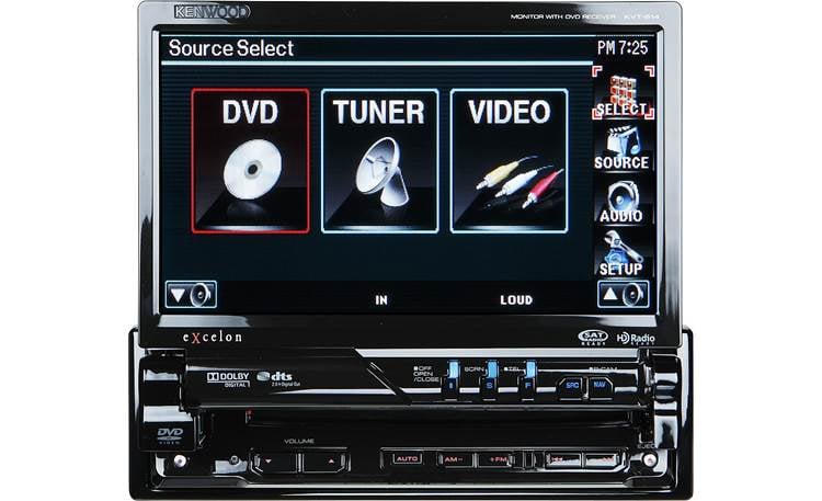 Kenwood Excelon KVT-614 DVD receiver at Crutchfield