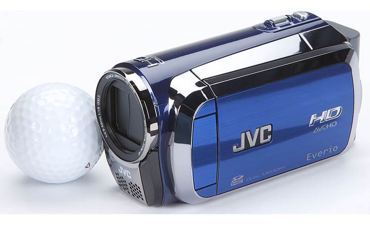 JVC GZ-HM200 Everio S Size comparison - Blue