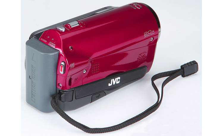 JVC GZ-HM200 Everio S Back with wrist strap - Red