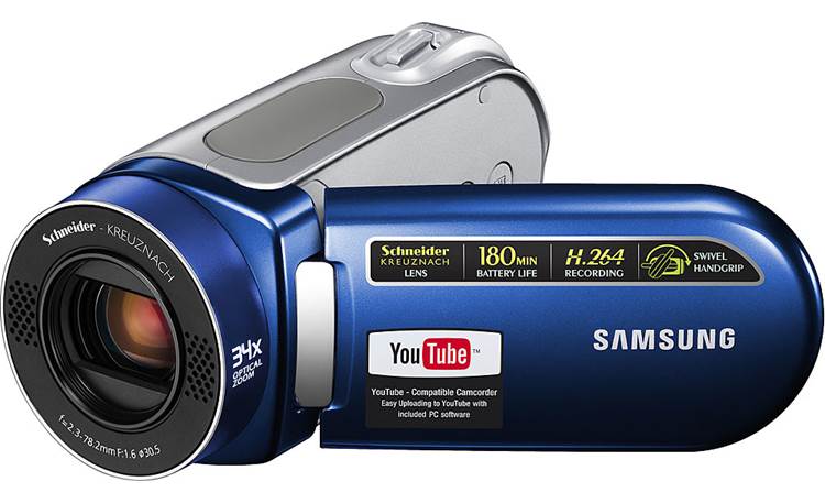 Samsung SC-MX20 (Blue) SD™ memory card camcorder at Crutchfield