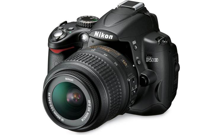 Plantage deken Vooruitzien Nikon D5000 Kit 12.3-megapixel digital SLR camera with 18-55mm zoom lens &  HD movie mode at Crutchfield