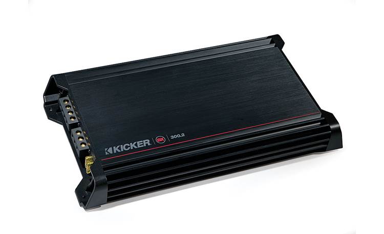 Kicker 08DX3002 2-channel car amplifier — 75 watts RMS x 2 at 