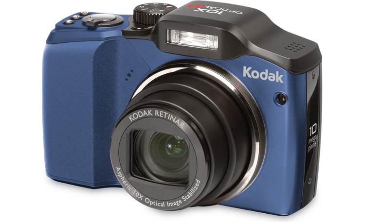 Kodak Z915 IS (Blue) 10-megapixel digital camera with 10X optical zoom and  built-in optical image stabilization at Crutchfield