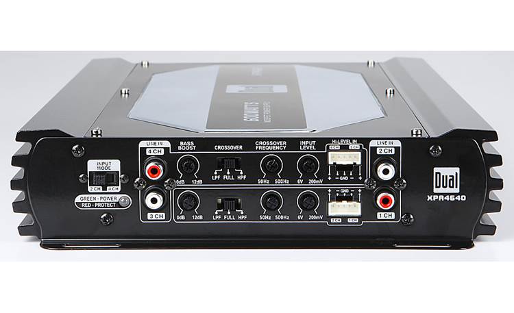 Dual XPA4640 4-channel car amplifier — 50 watts RMS x 4 at Crutchfield