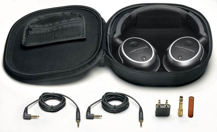 Audio-Technica® ATH-ANC7B QuietPoint™ around-the-ear noise