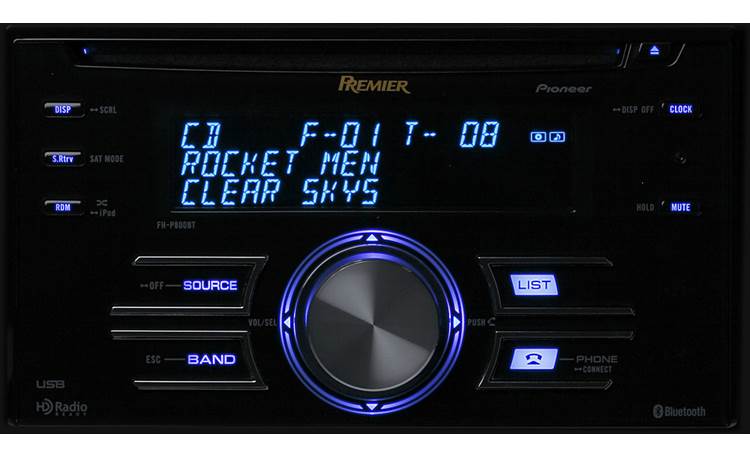 Pioneer FH-B500DVS Bluetoothオーディオ Pioneer FH-X830BHS CD receiver at Crutchfield