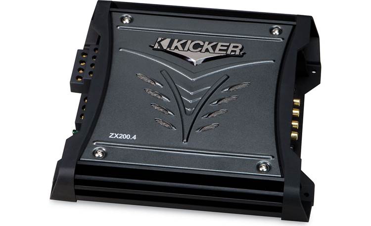 Kicker 08ZX200.4 4-channel car amplifier — 35 watts RMS x 4 at 