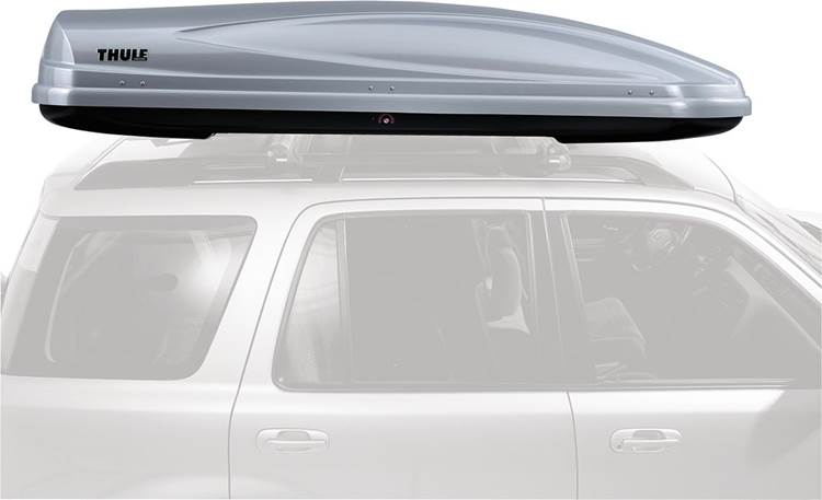 Thule Atlantis 1800 Cargo Carrier Silver Holds up to 18 cubic feet of cargo at Crutchfield