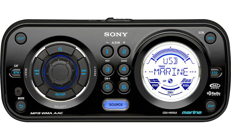 Sony CDX-H910UI Marine CD receiver at Crutchfield