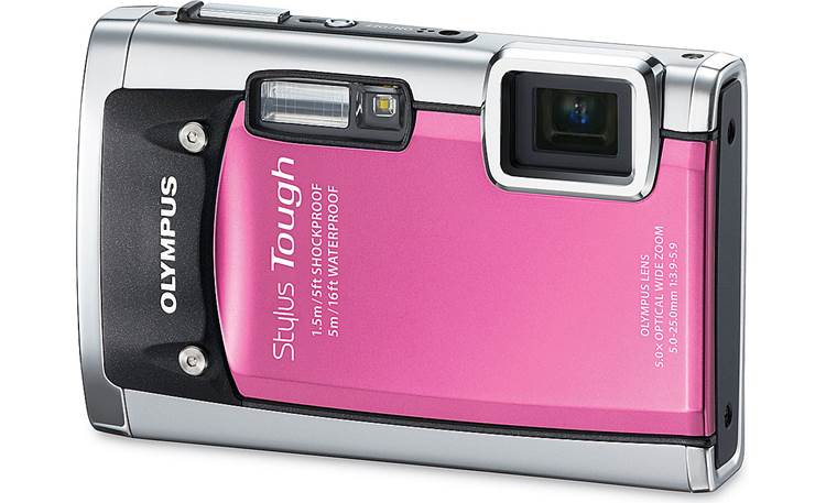ontploffen onkruid Donau Olympus Tough-6020 (Pink) Waterproof 14-megapixel digital camera with HD  video recording at Crutchfield