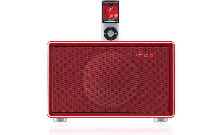 Geneva Sound System Model S (Red) Clock Radio with dock for iPod 