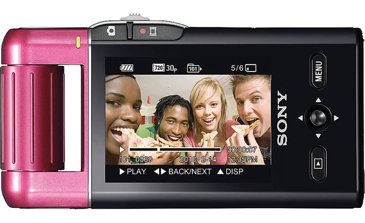 Sony MHS-PM5 bloggie™ (Pink) Ultra-compact HD camcorder at Crutchfield