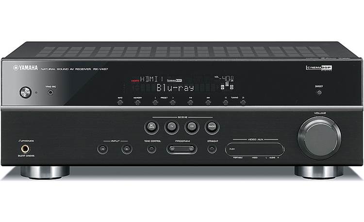 Yamaha RX-V467 Home theater receiver with 3D-ready HDMI switching 