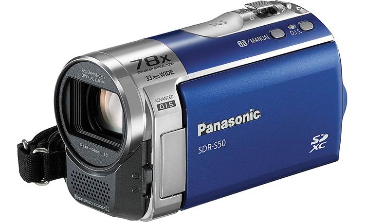 Panasonic SDR-S50 (Blue) Standard-definition camcorder with 78X 