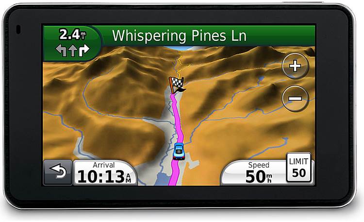 Garmin 3790T Portable navigator free traffic and voice command recognition at Crutchfield
