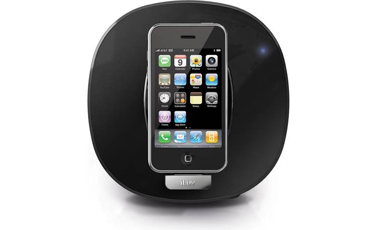 iLuv iMM190 App Station tableside dock/speaker with clock app for