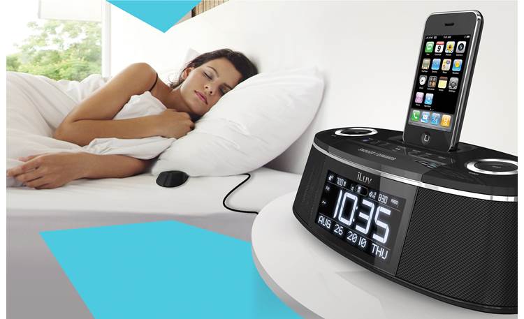 iLuv iMM178 Vibe Plus Clock radio with built-in iPod®/iPhone® dock