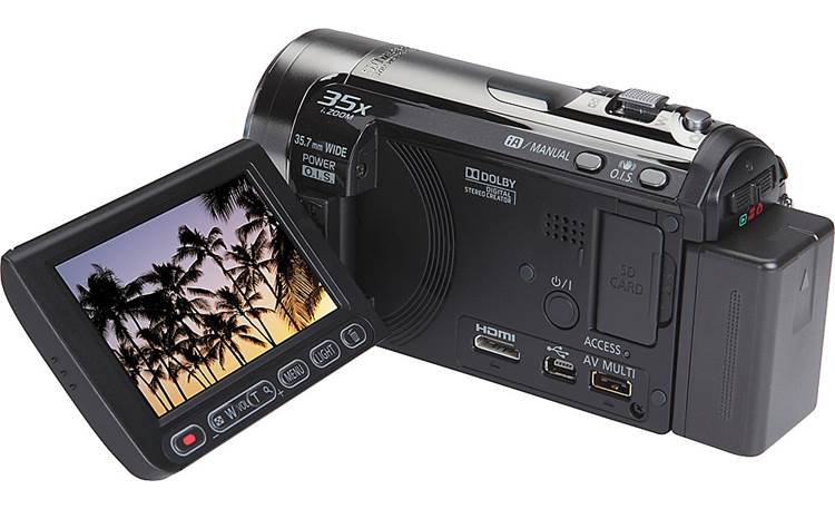 Panasonic HDC-TM55 HD camcorder with 25X optical zoom and 8GB 