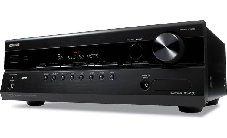 Onkyo TX-SR308 Home theater receiver with 3D-ready HDMI switching 
