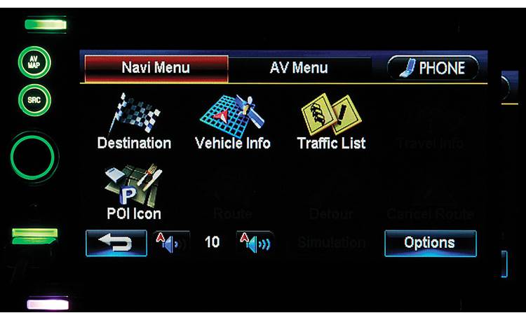 JVC KW-NT3HDT Navigation menu
