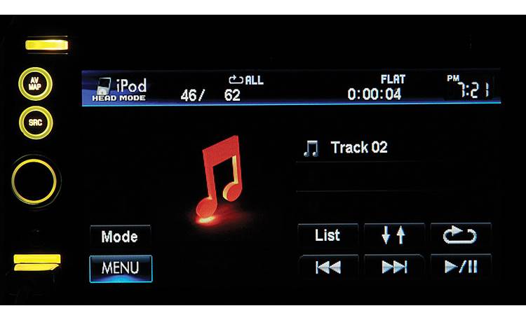 JVC KW-NT3HDT (Refurbished) iPod screen