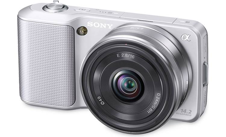 Sony NEX-3A (Silver) 14-megapixel digital camera with 16mm wide