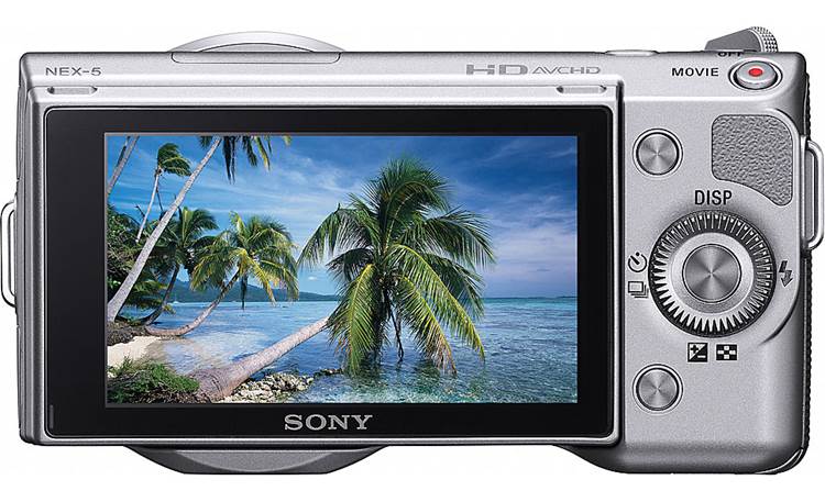 Sony NEX-5A (Silver) 14-megapixel digital camera with 16mm wide-angle