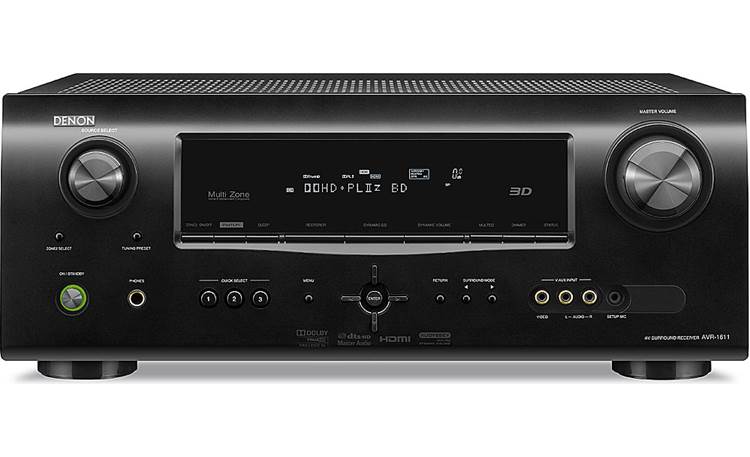 Denon AVR-1611 Home theater receiver with 3D-ready HDMI switching