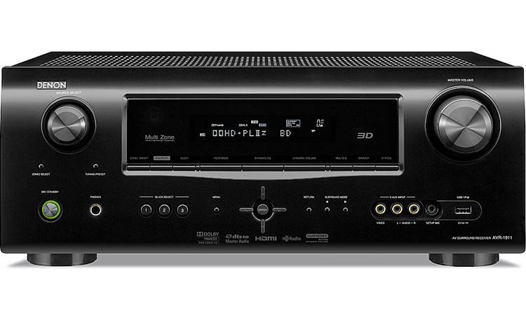 Denon AVR-1911 Home receiver with 3D-ready HDMI switching at Crutchfield