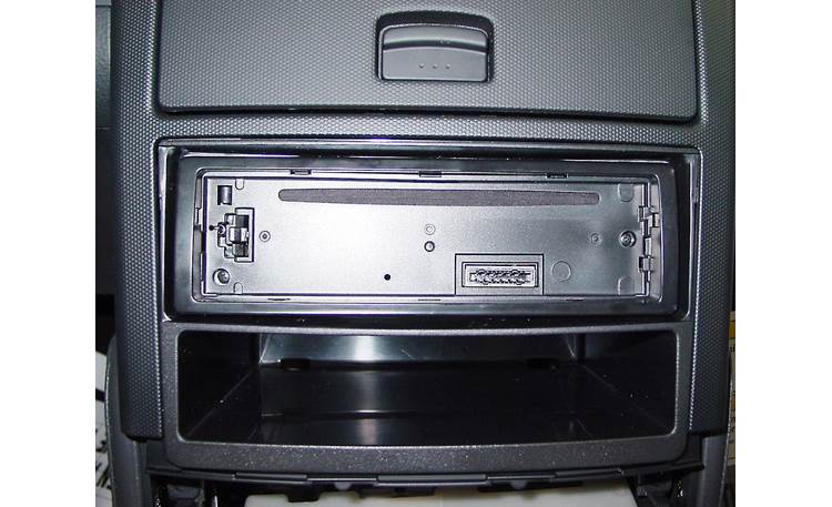 Metra 99-7602 Dash Kit Kit installed with single-DIN radio (not included)