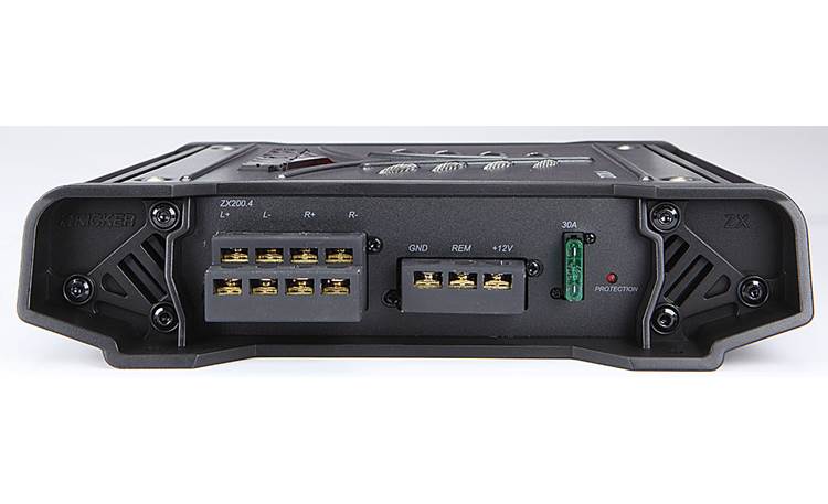 Kicker 08ZX200.4 4-channel car amplifier — 35 watts RMS x 4 at 