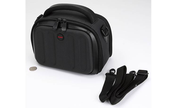 Canon SC-A70 Carrying Case Shown open with detachable shoulder strap