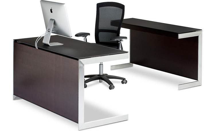 BDI Sequel 6008 Back Panel Espresso finish (desk, return, and office supplies not included)
