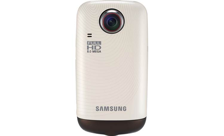 Samsung HMX-E10 (Ivory) HD digital pocket camcorder at Crutchfield