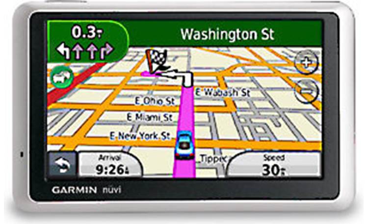Garmin nüvi® 1350LMT Portable navigator with free lifetime traffic map updates at Crutchfield