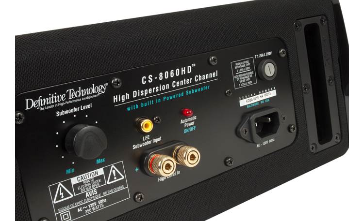 Definitive Technology CS-8060HD Back connection panel