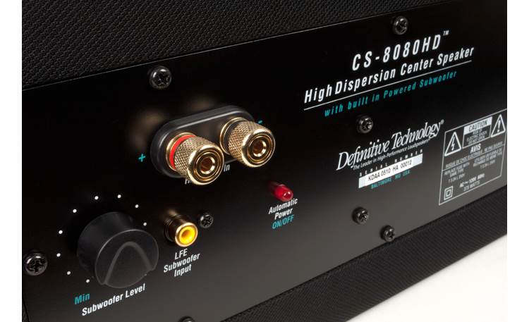 Definitive Technology CS-8080HD Back connection panel
