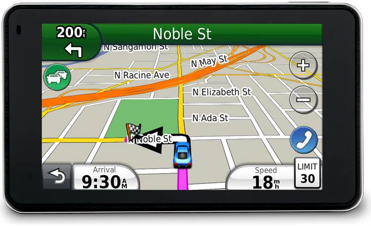 Garmin nüvi® 3790LMT navigator with voice command recognition plus free lifetime traffic and map updates at Crutchfield