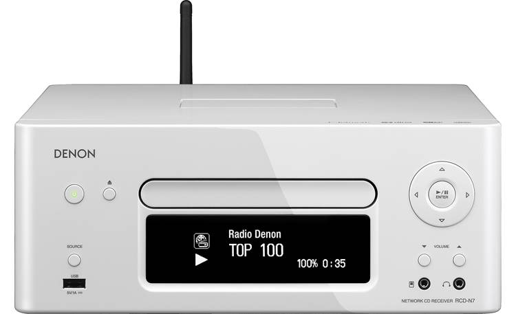Opera huisvrouw bron Denon RCD-N7 (White) AM/FM/CD/Internet radio receiver with built-in  iPod®/iPhone® dock and Wi-Fi® at Crutchfield
