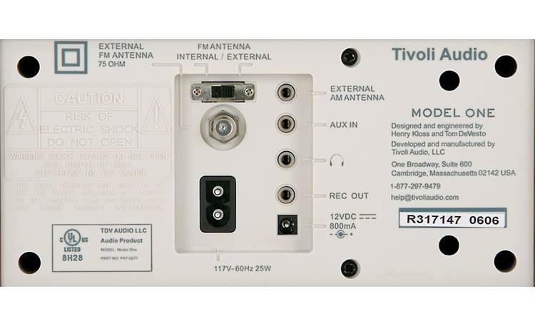 Tivoli Audio Model One Wanlut and blue, back