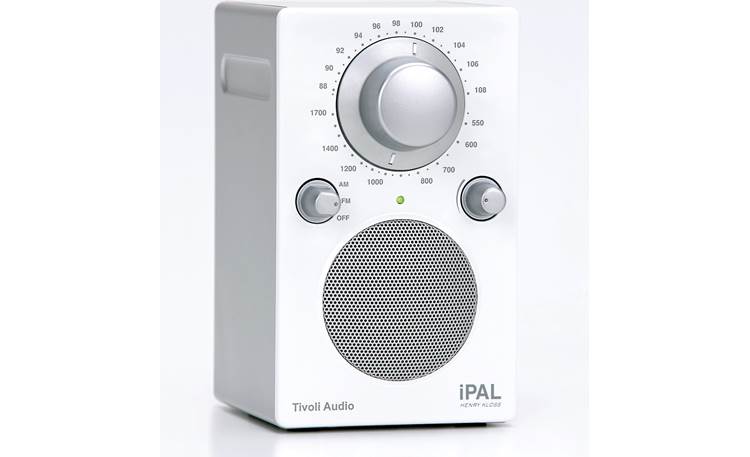 Tivoli Audio iPAL (White/Silver) AM/FM portable radio and powered 