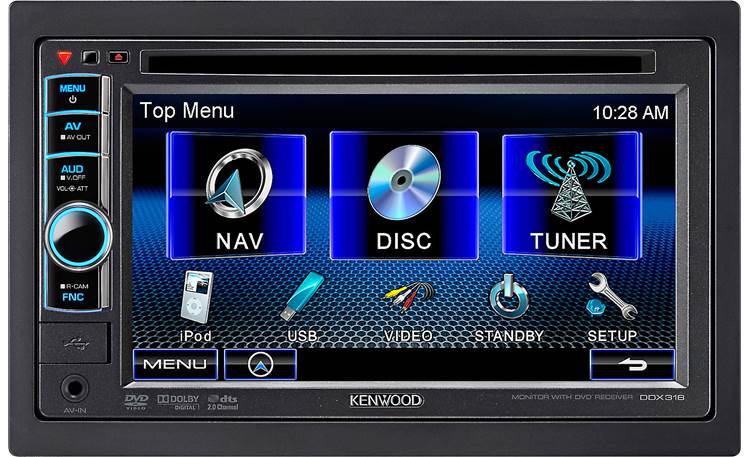 Kenwood DDX318 DVD receiver at Crutchfield