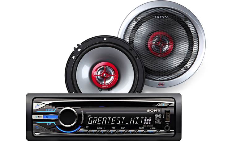 Sony CXS-GT5516F Package Includes CD receiver and 6-1/2
